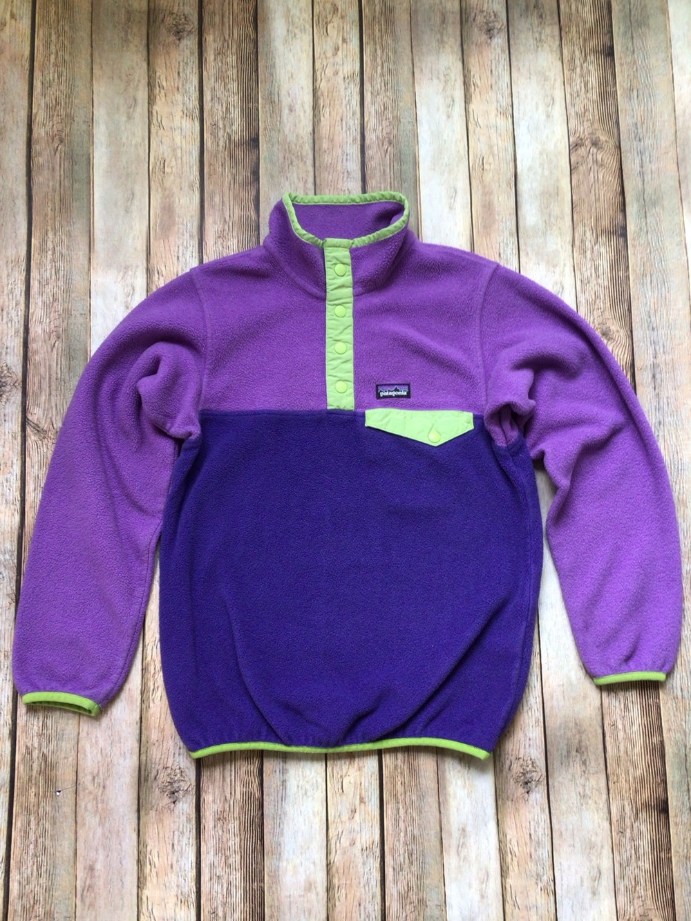 Patagonia Purple Synchilla Snap T Pullover